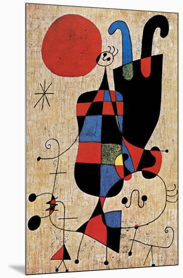 Upside-Down Figures-Joan Miro-Mounted Art Print