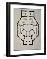 Upstairs Floor Plan-Giacomo Antonio Domenico Quarenghi-Framed Giclee Print