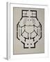 Upstairs Floor Plan-Giacomo Antonio Domenico Quarenghi-Framed Giclee Print