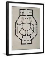 Upstairs Floor Plan-Giacomo Antonio Domenico Quarenghi-Framed Giclee Print