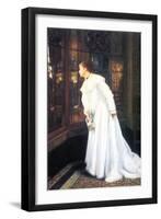 Upstairs-James Tissot-Framed Art Print