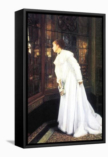 Upstairs-James Tissot-Framed Stretched Canvas