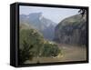 Upstream End Seen from Fengjie, Qutang Gorge, Three Gorges, Yangtze River, China-Tony Waltham-Framed Stretched Canvas