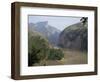 Upstream End Seen from Fengjie, Qutang Gorge, Three Gorges, Yangtze River, China-Tony Waltham-Framed Photographic Print