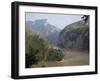 Upstream End Seen from Fengjie, Qutang Gorge, Three Gorges, Yangtze River, China-Tony Waltham-Framed Photographic Print
