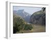 Upstream End Seen from Fengjie, Qutang Gorge, Three Gorges, Yangtze River, China-Tony Waltham-Framed Photographic Print