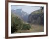 Upstream End Seen from Fengjie, Qutang Gorge, Three Gorges, Yangtze River, China-Tony Waltham-Framed Photographic Print