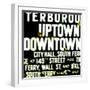 Uptown and Downtown, New York-Tosh-Framed Art Print