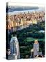 Uptown Manhattan and Central Park from the Viewing Deck of Rockefeller Center, New York-Philippe Hugonnard-Stretched Canvas