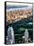 Uptown Manhattan and Central Park from the Viewing Deck of Rockefeller Center, New York-Philippe Hugonnard-Framed Stretched Canvas