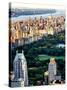 Uptown Manhattan and Central Park from the Viewing Deck of Rockefeller Center, New York-Philippe Hugonnard-Stretched Canvas