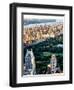 Uptown Manhattan and Central Park from the Viewing Deck of Rockefeller Center, New York-Philippe Hugonnard-Framed Photographic Print