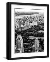 Uptown Manhattan and Central Park from the Viewing Deck of Rockefeller Center, New York-Philippe Hugonnard-Framed Photographic Print