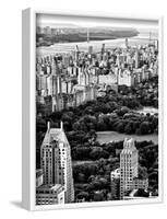 Uptown Manhattan and Central Park from the Viewing Deck of Rockefeller Center, New York-Philippe Hugonnard-Framed Photographic Print