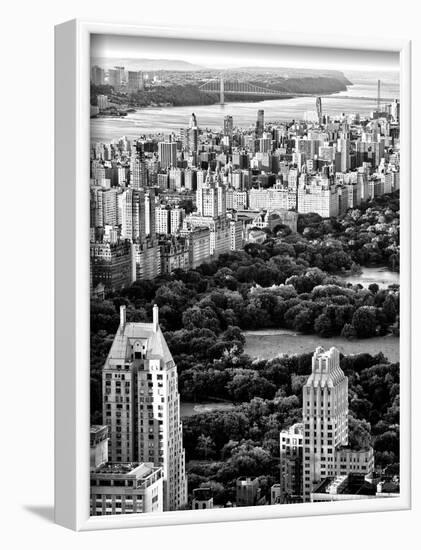 Uptown Manhattan and Central Park from the Viewing Deck of Rockefeller Center, New York-Philippe Hugonnard-Framed Photographic Print