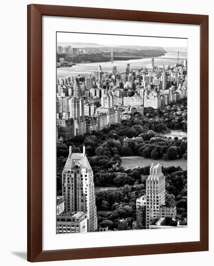 Uptown Manhattan and Central Park from the Viewing Deck of Rockefeller Center, New York-Philippe Hugonnard-Framed Photographic Print