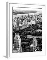 Uptown Manhattan and Central Park from the Viewing Deck of Rockefeller Center, New York-Philippe Hugonnard-Framed Premium Photographic Print