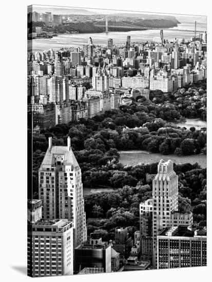 Uptown Manhattan and Central Park from the Viewing Deck of Rockefeller Center, New York-Philippe Hugonnard-Stretched Canvas