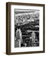 Uptown Manhattan and Central Park from the Viewing Deck of Rockefeller Center, New York-Philippe Hugonnard-Framed Art Print