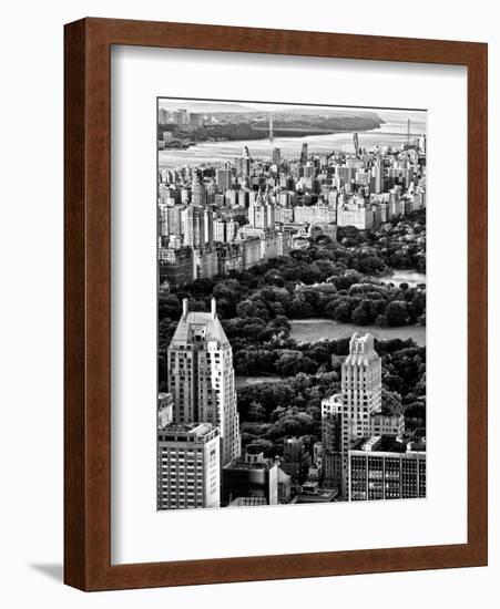 Uptown Manhattan and Central Park from the Viewing Deck of Rockefeller Center, New York-Philippe Hugonnard-Framed Art Print