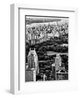 Uptown Manhattan and Central Park from the Viewing Deck of Rockefeller Center, New York-Philippe Hugonnard-Framed Art Print