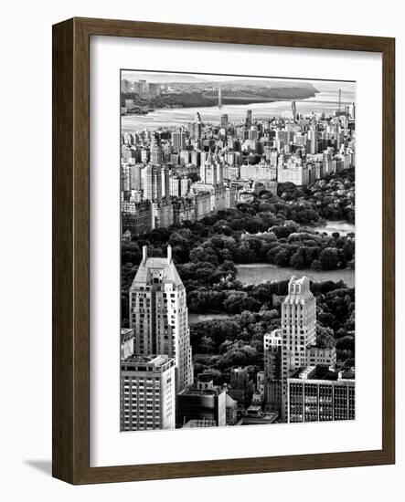 Uptown Manhattan and Central Park from the Viewing Deck of Rockefeller Center, New York-Philippe Hugonnard-Framed Art Print