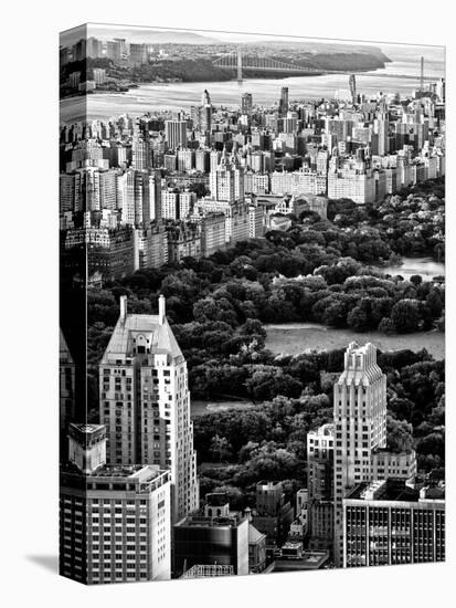 Uptown Manhattan and Central Park from the Viewing Deck of Rockefeller Center, New York-Philippe Hugonnard-Stretched Canvas