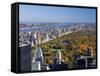 Uptown Manhattan and Central Park from the Viewing Deck of Rockerfeller Centre, New York City-Gavin Hellier-Framed Stretched Canvas