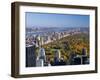 Uptown Manhattan and Central Park from the Viewing Deck of Rockerfeller Centre, New York City-Gavin Hellier-Framed Photographic Print