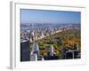 Uptown Manhattan and Central Park from the Viewing Deck of Rockerfeller Centre, New York City-Gavin Hellier-Framed Photographic Print