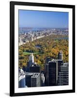 Uptown Manhattan and Central Park from the Viewing Deck of Rockerfeller Centre, New York City-Gavin Hellier-Framed Photographic Print