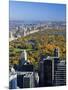 Uptown Manhattan and Central Park from the Viewing Deck of Rockerfeller Centre, New York City-Gavin Hellier-Mounted Photographic Print