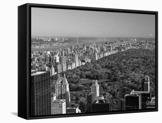 Uptown Manhattan and Central Park from the Viewing Deck of Rockerfeller Centre, New York City-Gavin Hellier-Framed Stretched Canvas