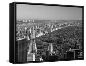 Uptown Manhattan and Central Park from the Viewing Deck of Rockerfeller Centre, New York City-Gavin Hellier-Framed Stretched Canvas