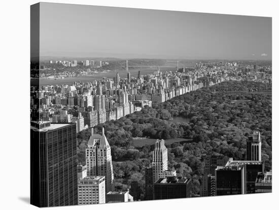 Uptown Manhattan and Central Park from the Viewing Deck of Rockerfeller Centre, New York City-Gavin Hellier-Stretched Canvas