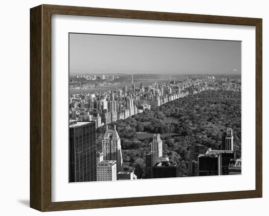 Uptown Manhattan and Central Park from the Viewing Deck of Rockerfeller Centre, New York City-Gavin Hellier-Framed Photographic Print