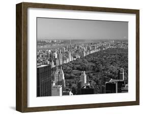 Uptown Manhattan and Central Park from the Viewing Deck of Rockerfeller Centre, New York City-Gavin Hellier-Framed Photographic Print