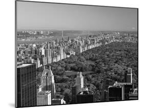 Uptown Manhattan and Central Park from the Viewing Deck of Rockerfeller Centre, New York City-Gavin Hellier-Mounted Photographic Print