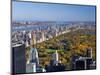 Uptown Manhattan and Central Park from the Viewing Deck of Rockerfeller Centre, New York City-Gavin Hellier-Mounted Photographic Print