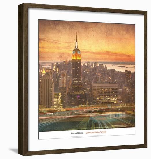 Uptown Manhattan Parkway-Andrew Sullivan-Framed Art Print