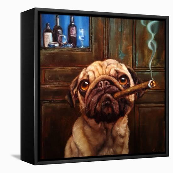 Uptown Pug-Lucia Heffernan-Framed Stretched Canvas