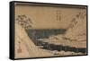 Uraga Port, C. 1840-1843-Utagawa Hiroshige-Framed Stretched Canvas