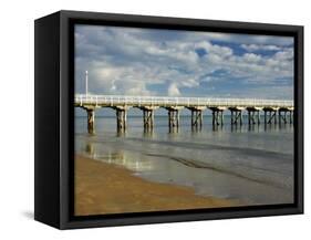 Urangan Pier, Hervey Bay, Fraser Coast, Queensland, Australia-David Wall-Framed Stretched Canvas