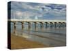 Urangan Pier, Hervey Bay, Fraser Coast, Queensland, Australia-David Wall-Stretched Canvas