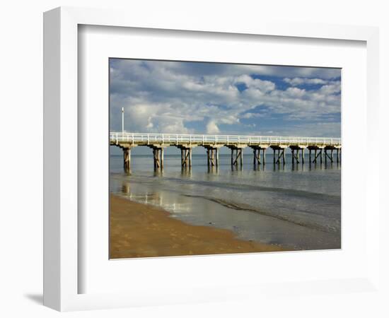 Urangan Pier, Hervey Bay, Fraser Coast, Queensland, Australia-David Wall-Framed Photographic Print