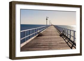 Urangan Pier, Hervey Bay, Queensland, Australia-Mark A Johnson-Framed Photographic Print