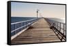 Urangan Pier, Hervey Bay, Queensland, Australia-Mark A Johnson-Framed Stretched Canvas