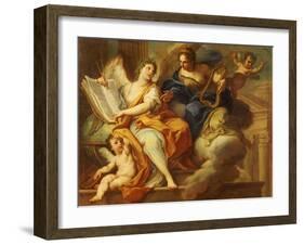 Urania and Erato-Sebastiano Conca-Framed Giclee Print