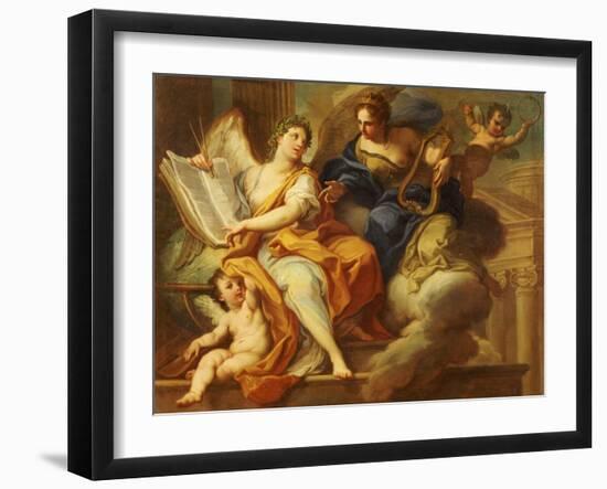 Urania and Erato-Sebastiano Conca-Framed Giclee Print