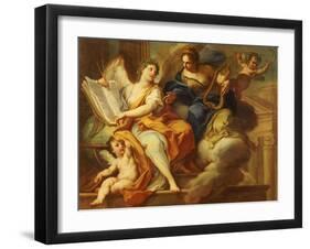 Urania and Erato-Sebastiano Conca-Framed Giclee Print